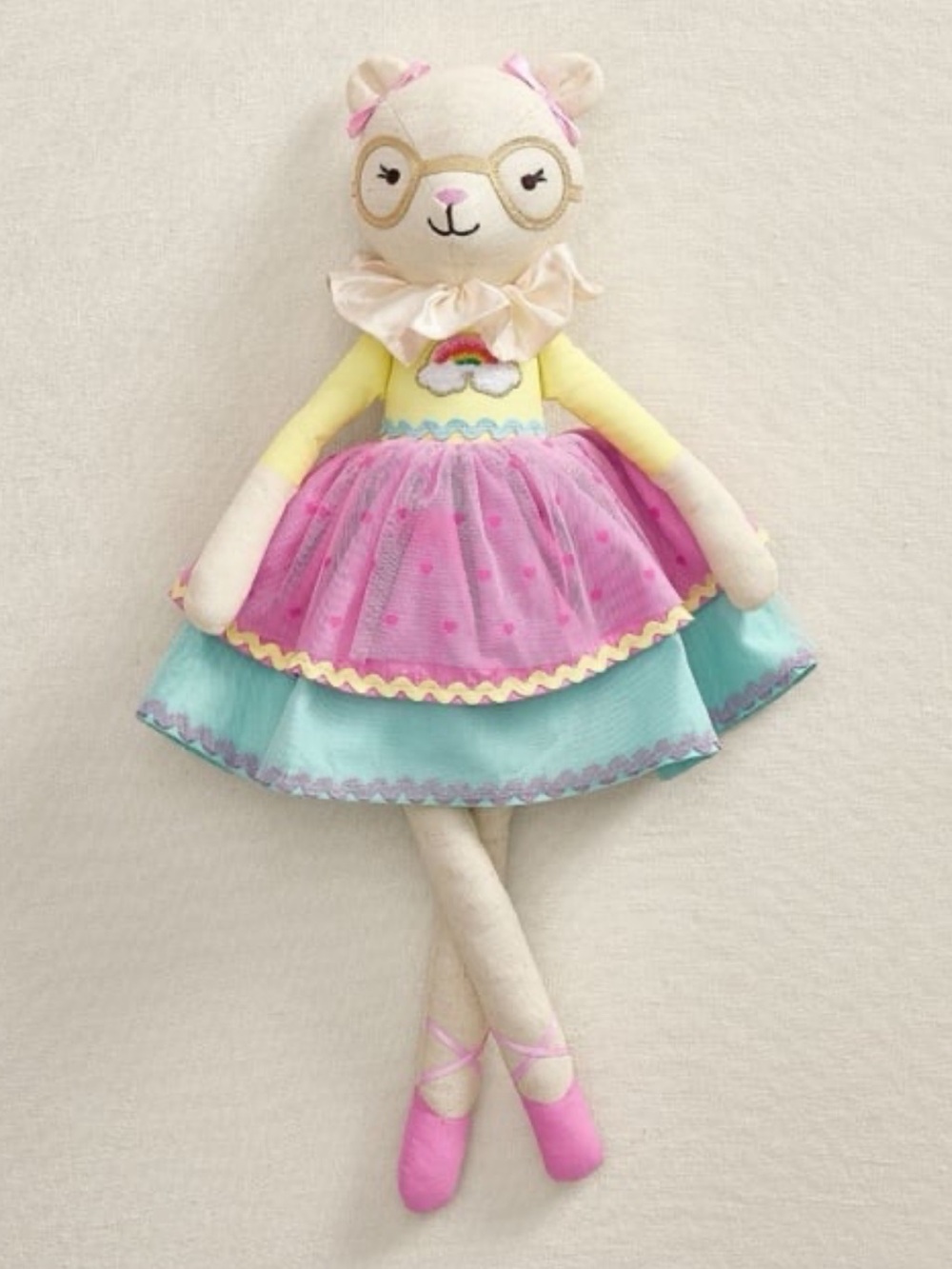 Pottery Barn Stoney Clover Lane Bear Designer Doll Rainbow Ballerina Toy